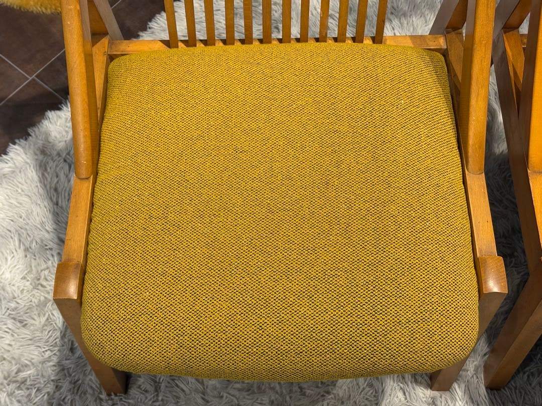 SHIRAKAWA シラカワ　飛騨高山　ダイニングチェア　尾州生地リメイク　nZ