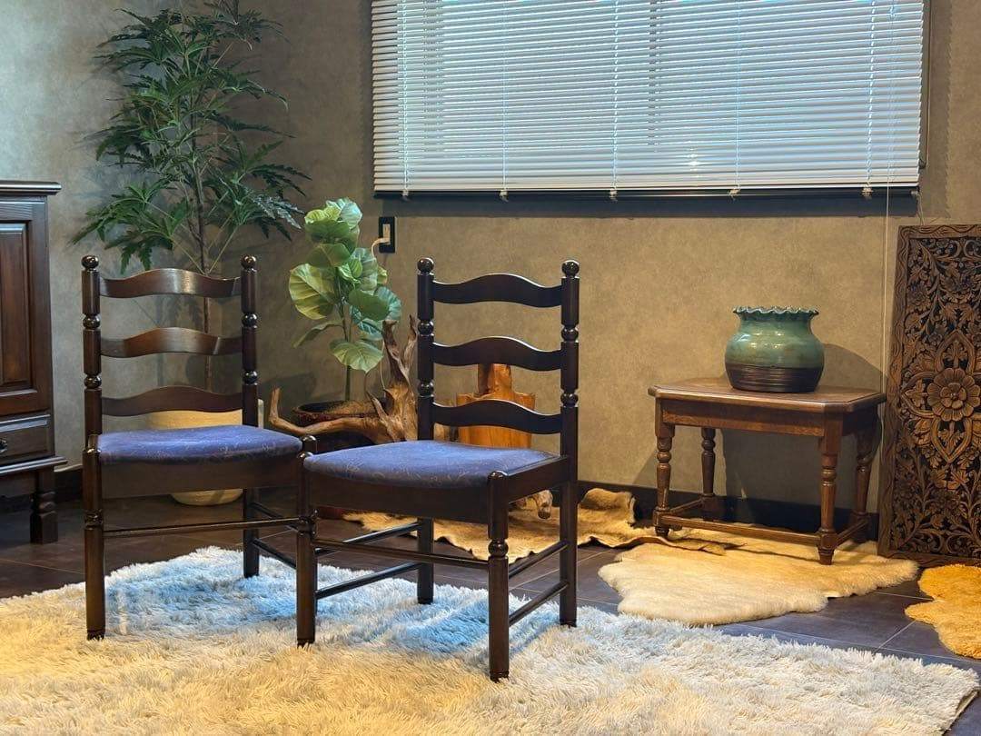 希少　ナガノインテリア　アンティーク　ヴィンテージ　レトロ　チェア　SR