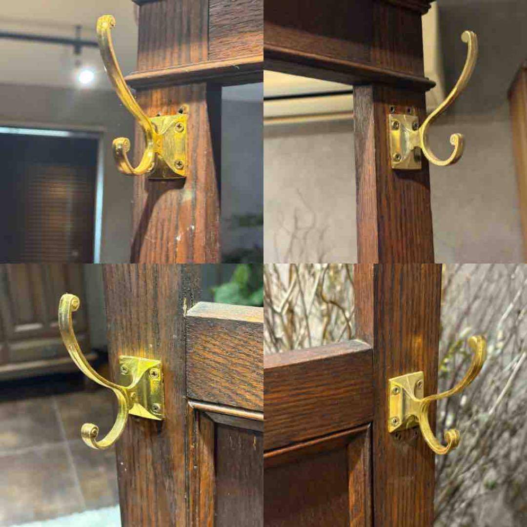 ホールスタンドチェア　コート掛け　帽子掛け　アンティーク　ビンテージ　nH