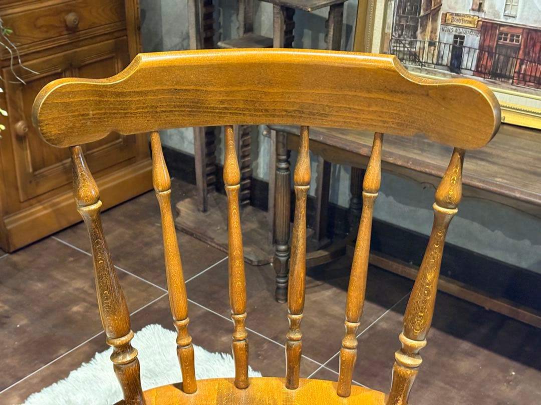 飛騨産業　キツツキマーク　ウィンザーチェア　スポークチェア　ヴィンテージ　IG