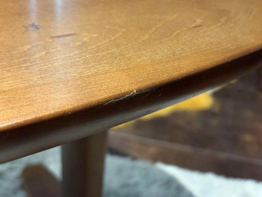 HIDA 飛騨産業　クレセント　ダイニングテーブル　リビング　豆型 nRZ