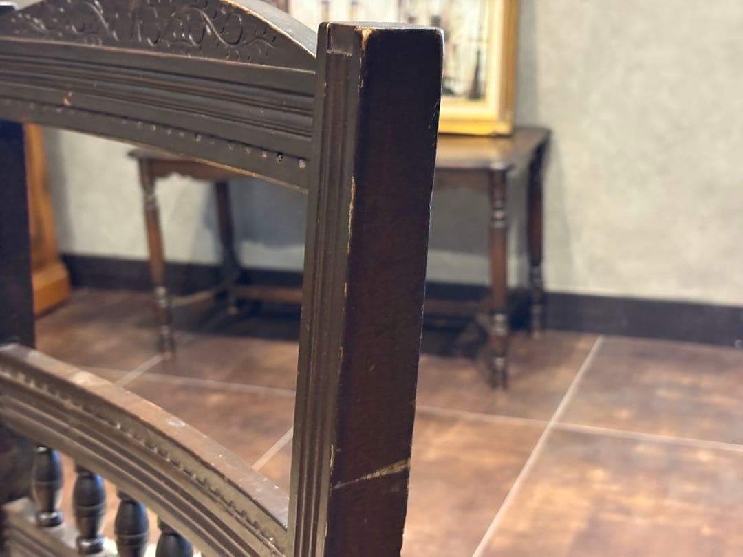 希少　フレンチクラシック　アンティークチェア　ヴィンテージ　無垢材　ラタン　IH