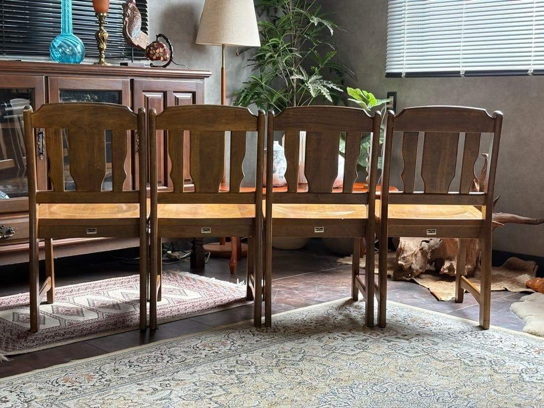イーストウッド　EAST WOOD レトロ　ビンテージチェア　４脚セット　YZ