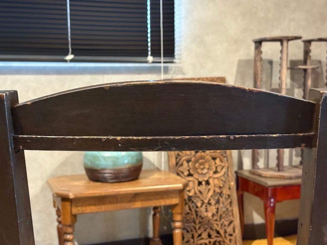 希少　フレンチクラシック　アンティークチェア　ヴィンテージ　無垢材　ラタン　IH