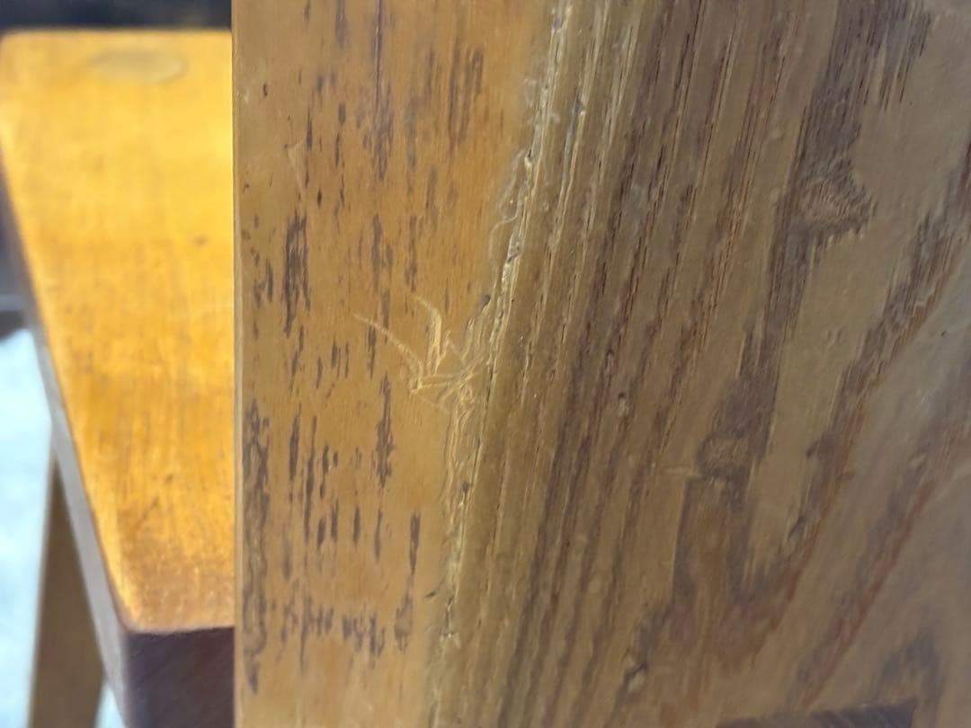 ② 希少　レトロ　無垢材　ヴィンテージ　カフェ　店舗什器　ハイバックチェア　nY