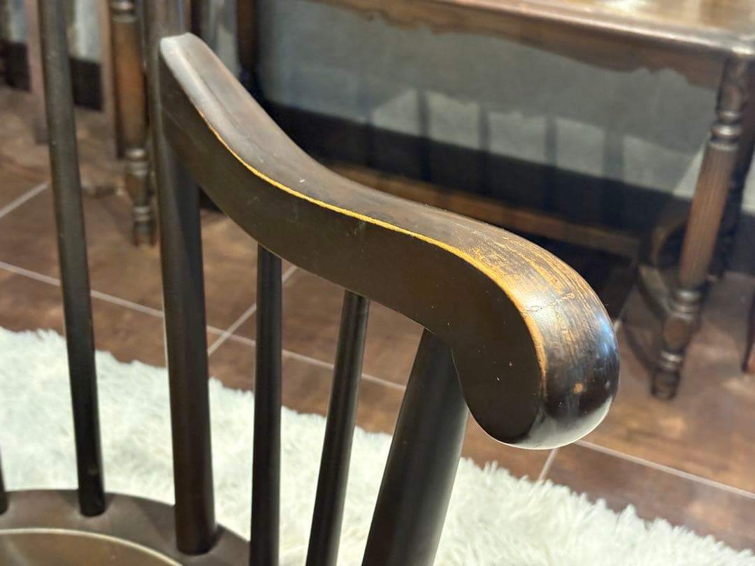 飛騨産業　キツツキマーク　ロッキングチェア　ダイニングチェア　アンティーク　IG