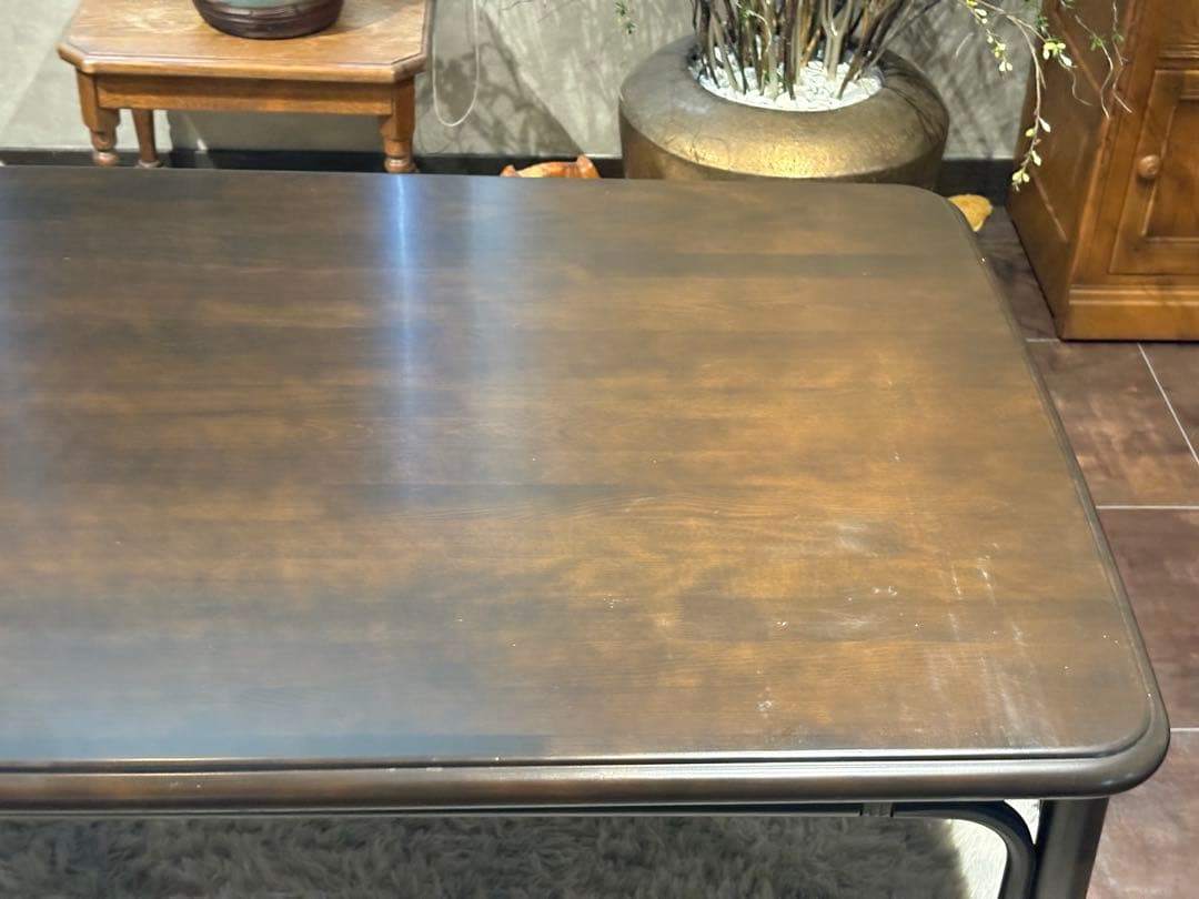 karimoku カリモク　ダイニングテーブル　ラタンテーブル　ビンテージ　nK