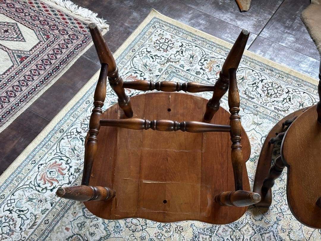 飛騨産業　キツツキマーク　アームチェア　スポークチェア　レトロ　ヴィンテージ