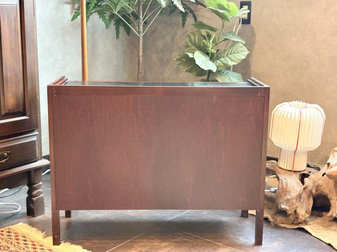 カリモク　Karimoku 3段　スリッパラック　レトロ　ヴィンテージ　IG