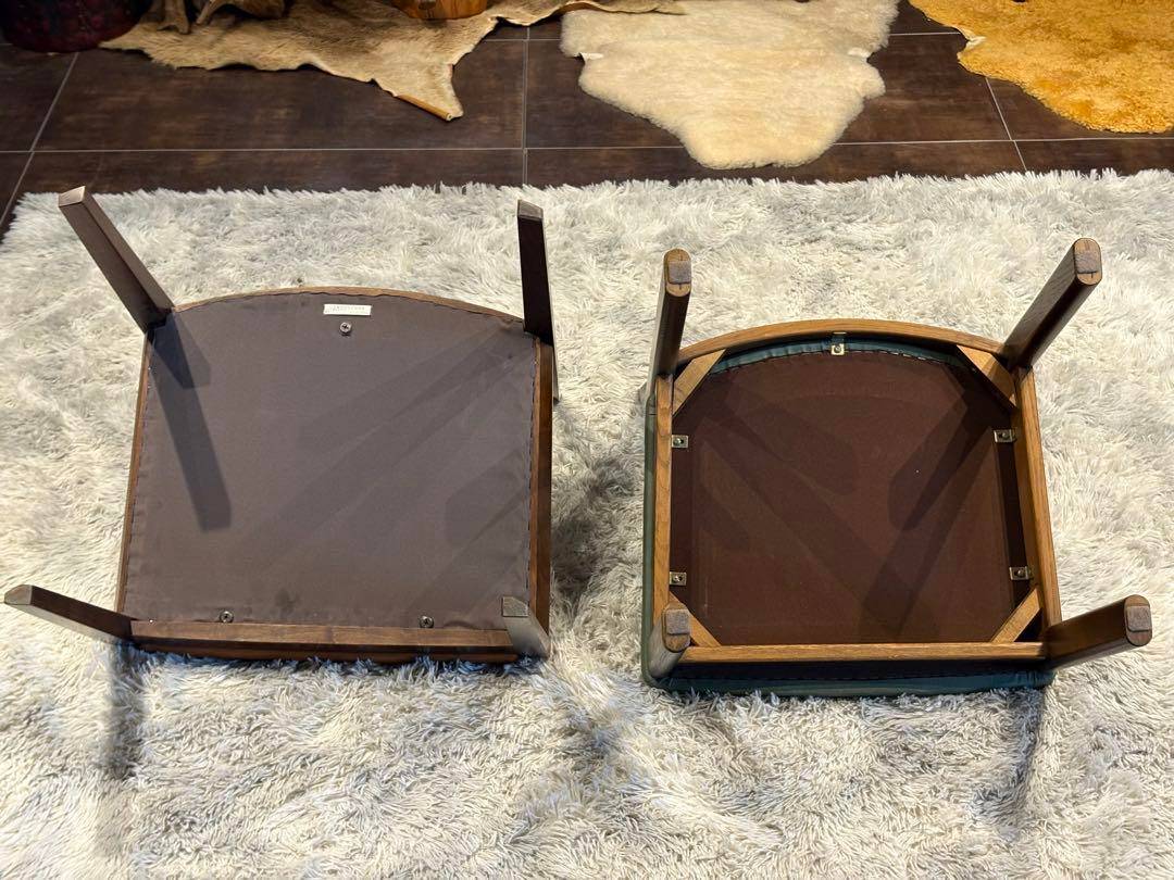 希少　飛騨産業　グリーンレザー　domani ドマーニ　スポークチェア　nG 飛騨産業