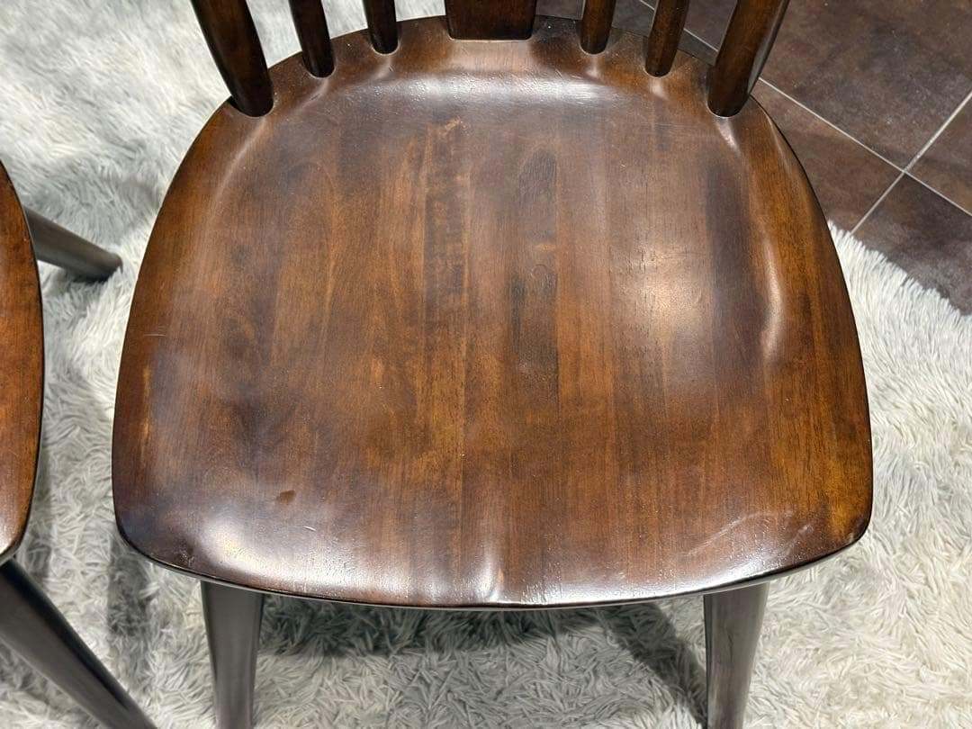 ②KASHIWA 柏木工　ウィンザーチェア　スポークチェア　アンティーク　SY