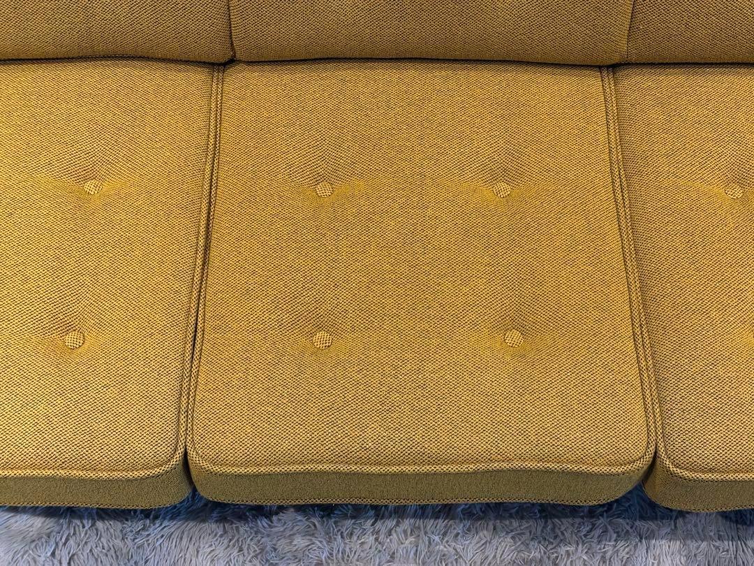 希少　尾州生地　リメイク　カリモク　3人用ソファ　クラシック　コロニアル　SRZ