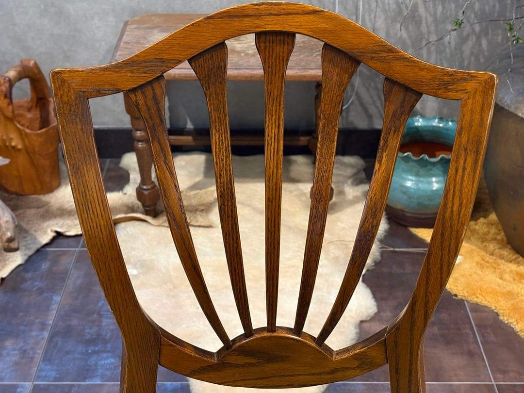 台湾製 オーク材 ダイニングチェア リビングチェア 食卓椅子 合皮レザー nZ