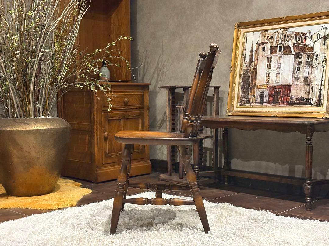 飛騨産業　キツツキ　ウィンザーチェア　スポークチェア　ヴィンテージ　IG