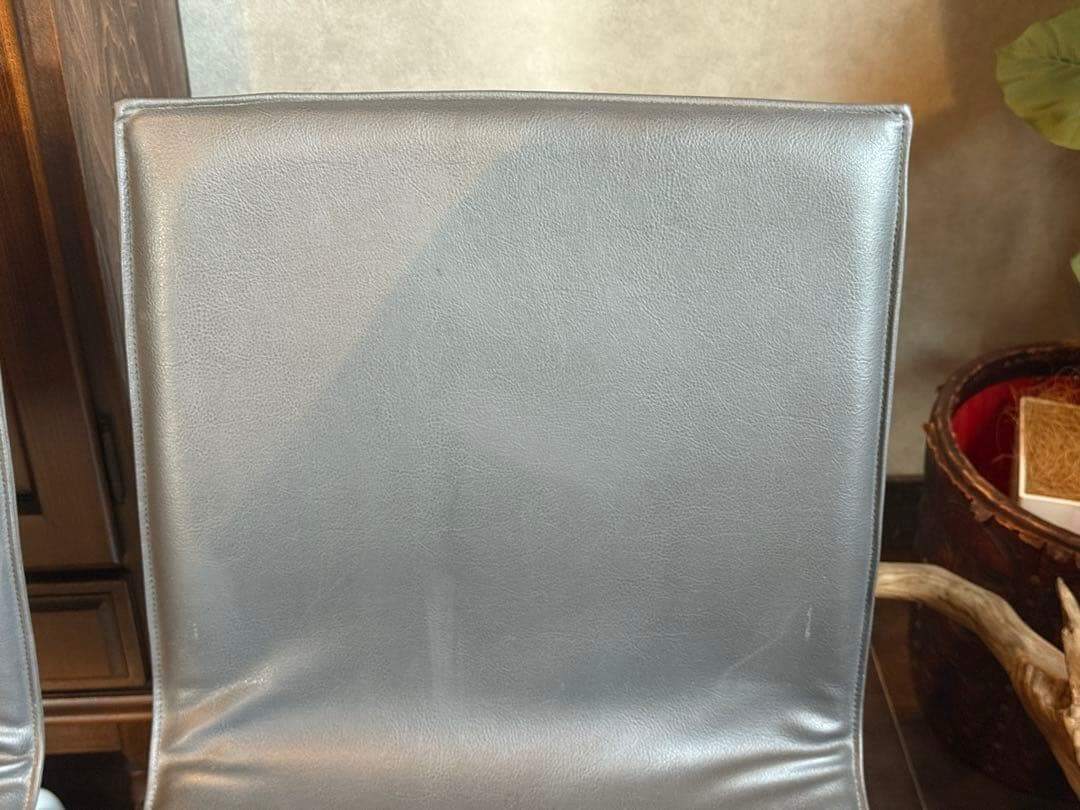 ①リーンロゼ　ligne roset ブラック　レザーチェア　2脚セット　YZ