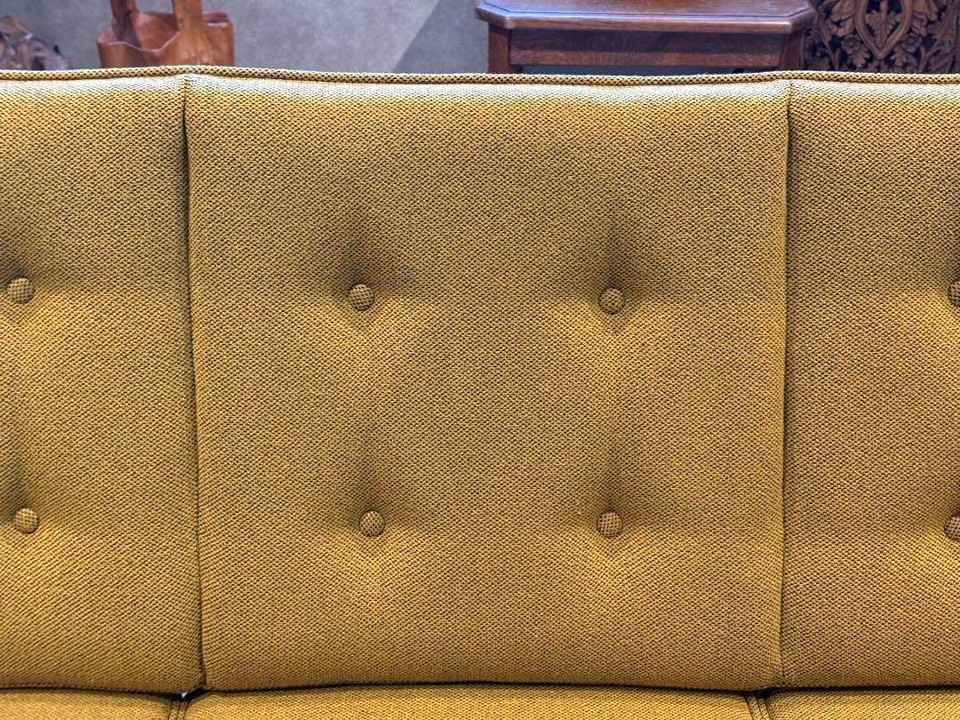 希少　尾州生地　リメイク　カリモク　3人用ソファ　クラシック　コロニアル　SRZ