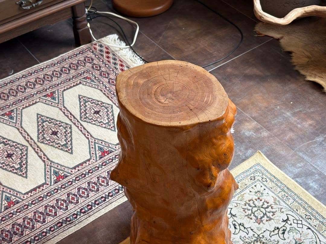 屋久杉　こぶ材　ウッド　オブジェ　丸太　無垢材　インテリア　ディスプレイ家具　G