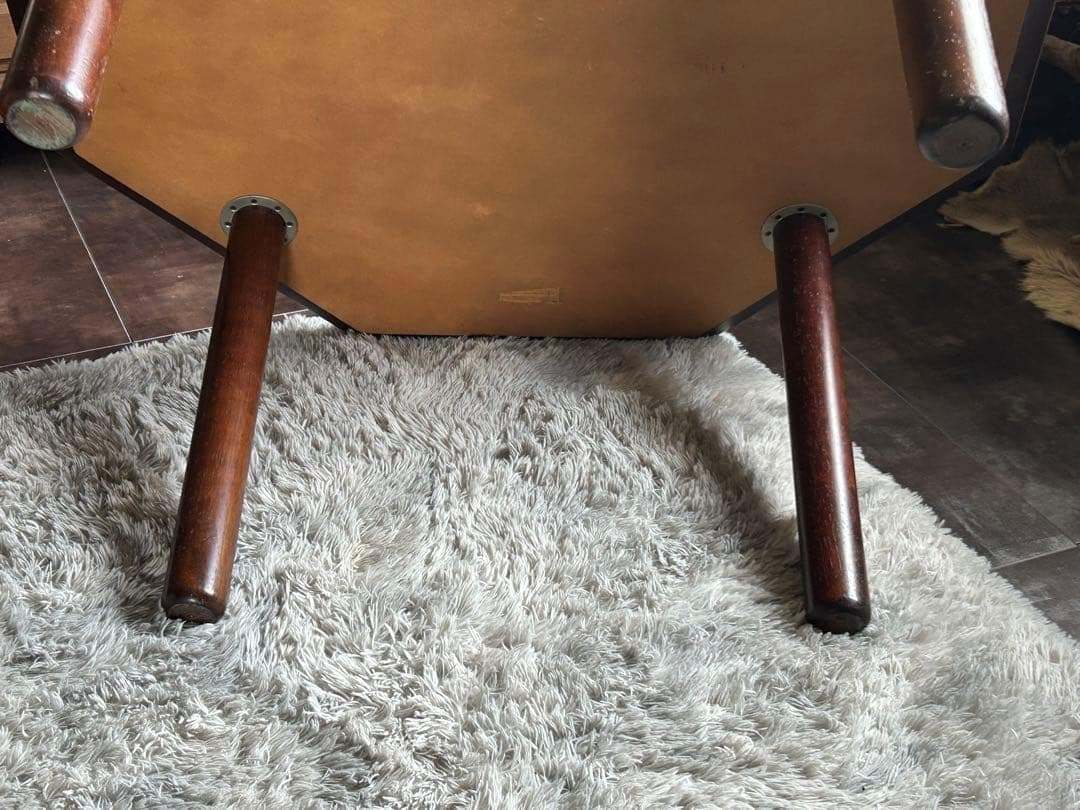 希少品　FUJI FUNITURE フジファニチア　レトロ　八角形テーブル