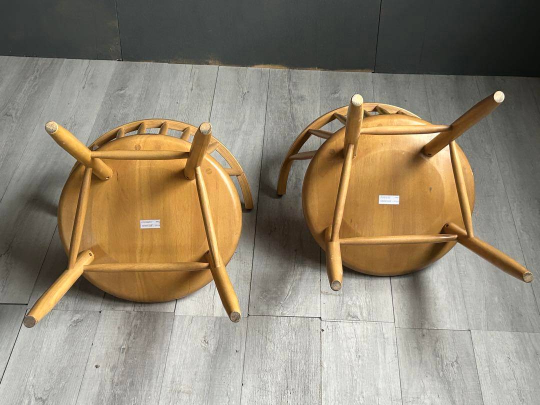 cherry 桜屋工業　ウィンザー　アームチェア　オークレイチェア　2脚　nz
