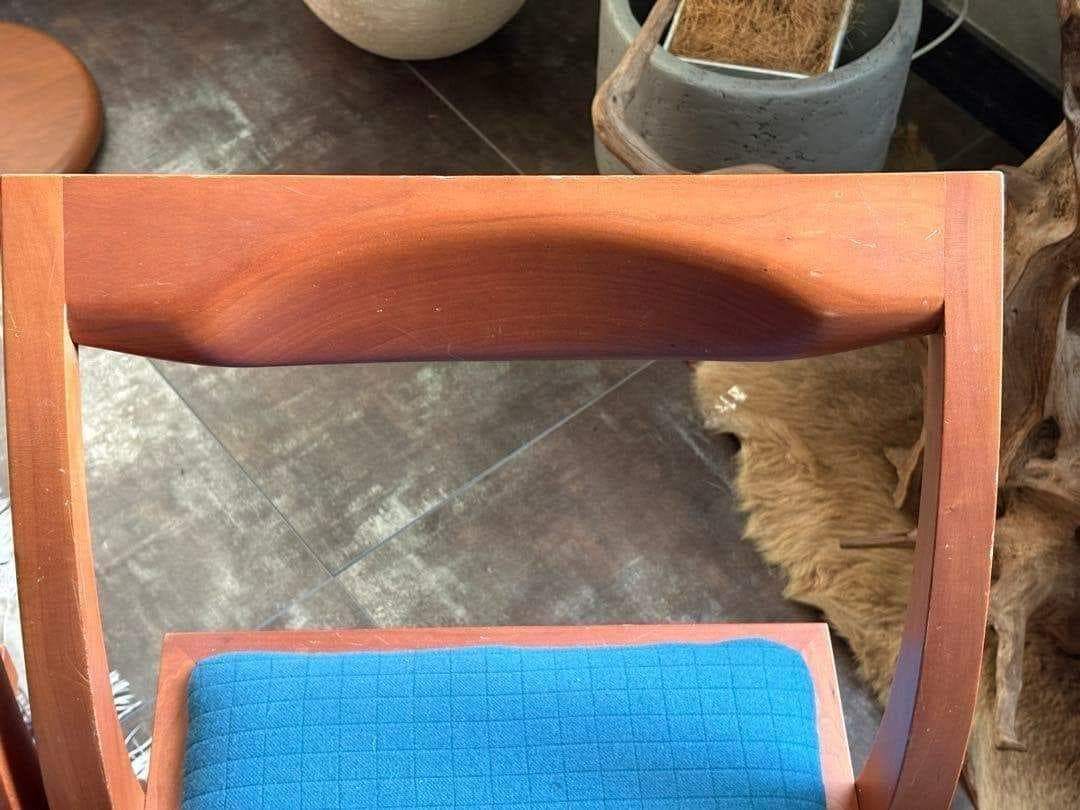 尾州生地リメイク　Porada　木製チェア　椅子　イタリア家具　2脚セット　YZ