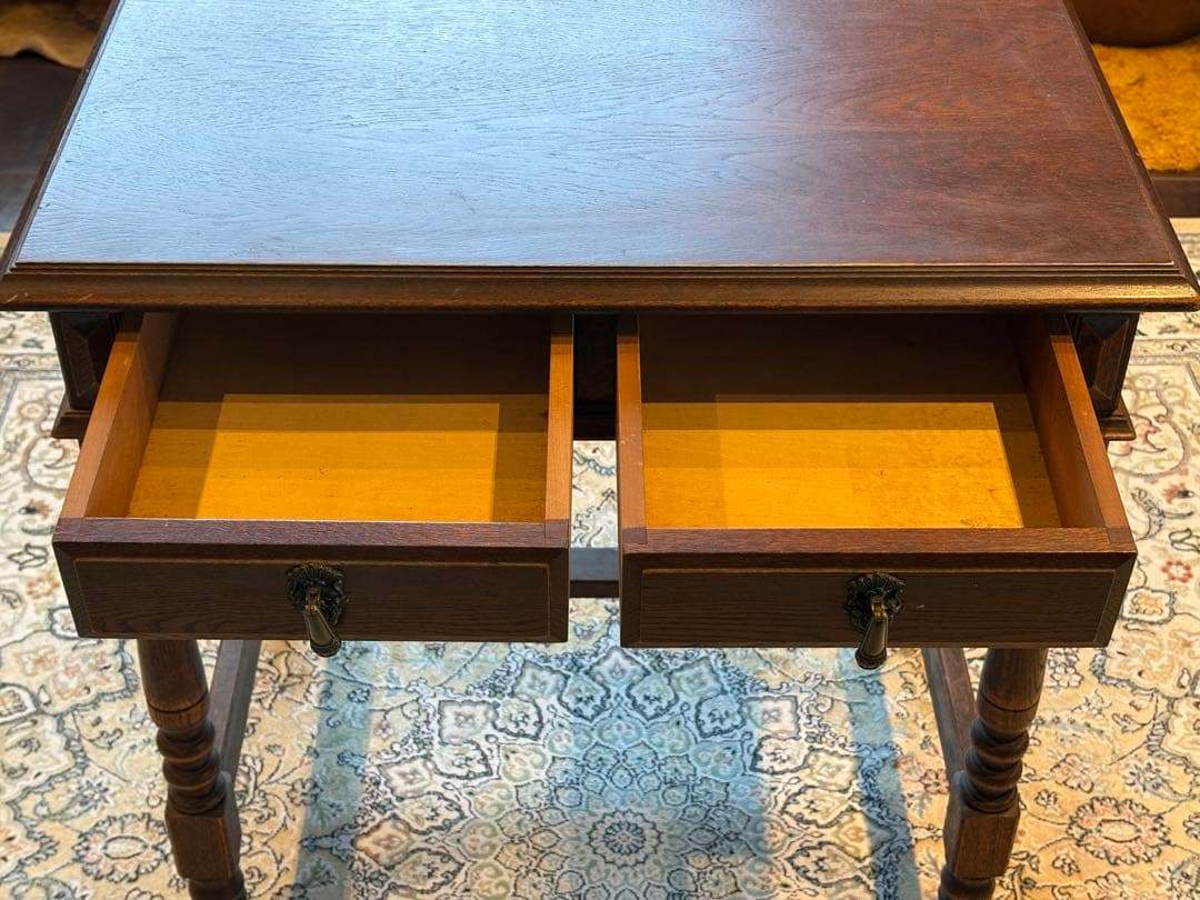 希少 アンティーク ヴィンテージ サイドテーブル オーク材