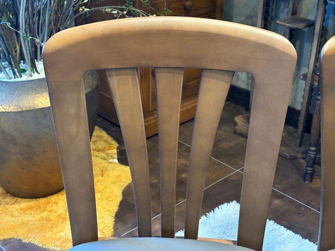 ②karimoku カリモク ダイニングチェア リビングチェア 合皮レザー IG