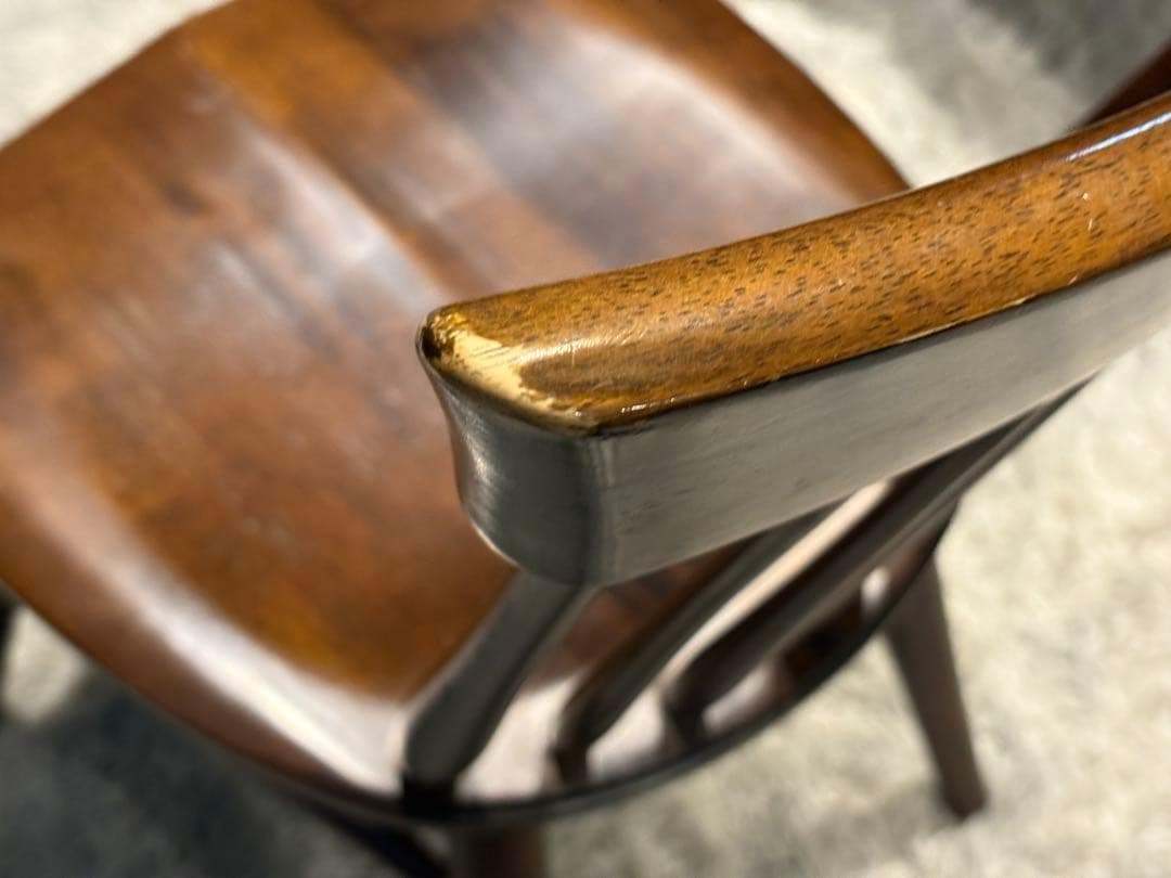 ①KASHIWA 柏木工　ウィンザーチェア　スポークチェア　アンティーク　SY