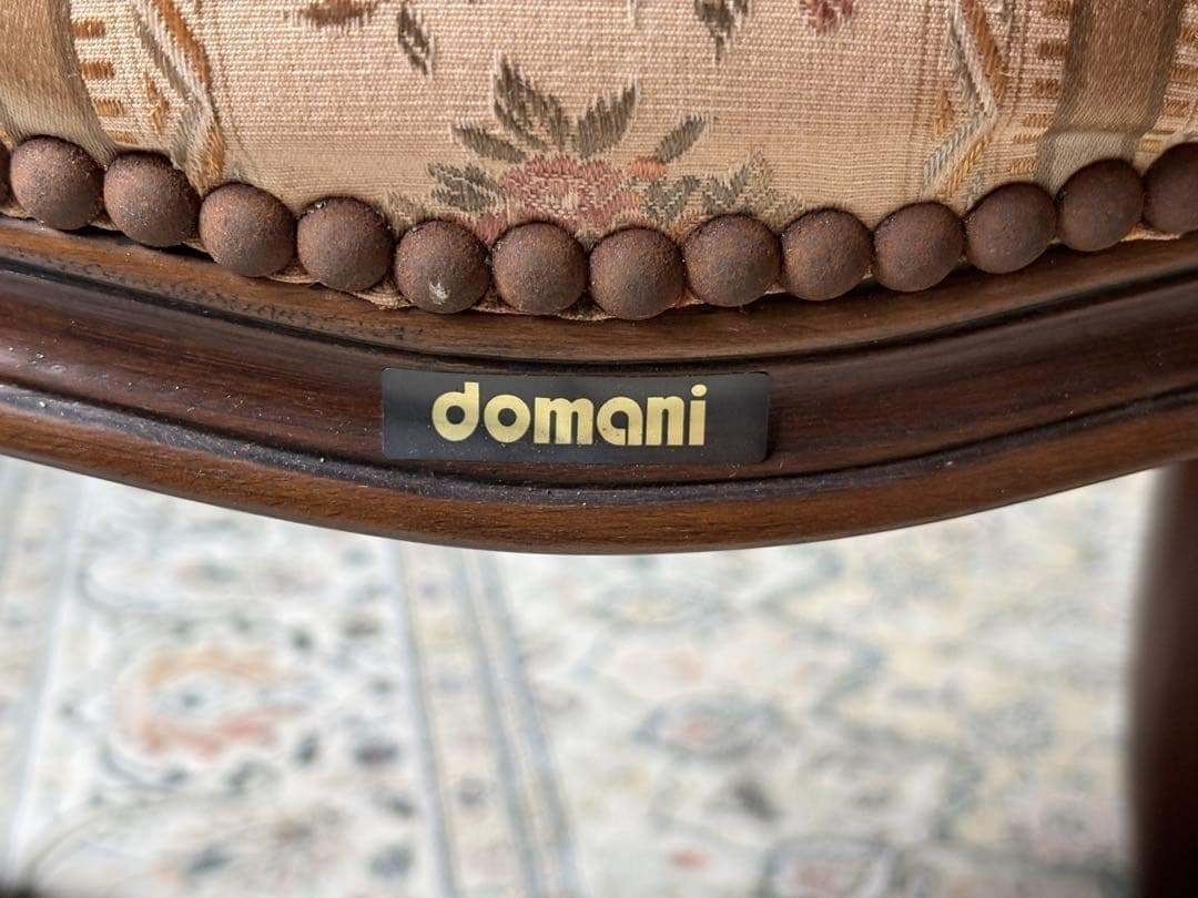 domani ドマーニ　クラシックチェア　猫脚　ストライプ　レトロ　花柄　Gn