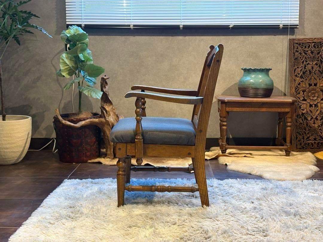 リメイク品　Brugge 三越ブルージュ　アームチェア　肘付き椅子 ny