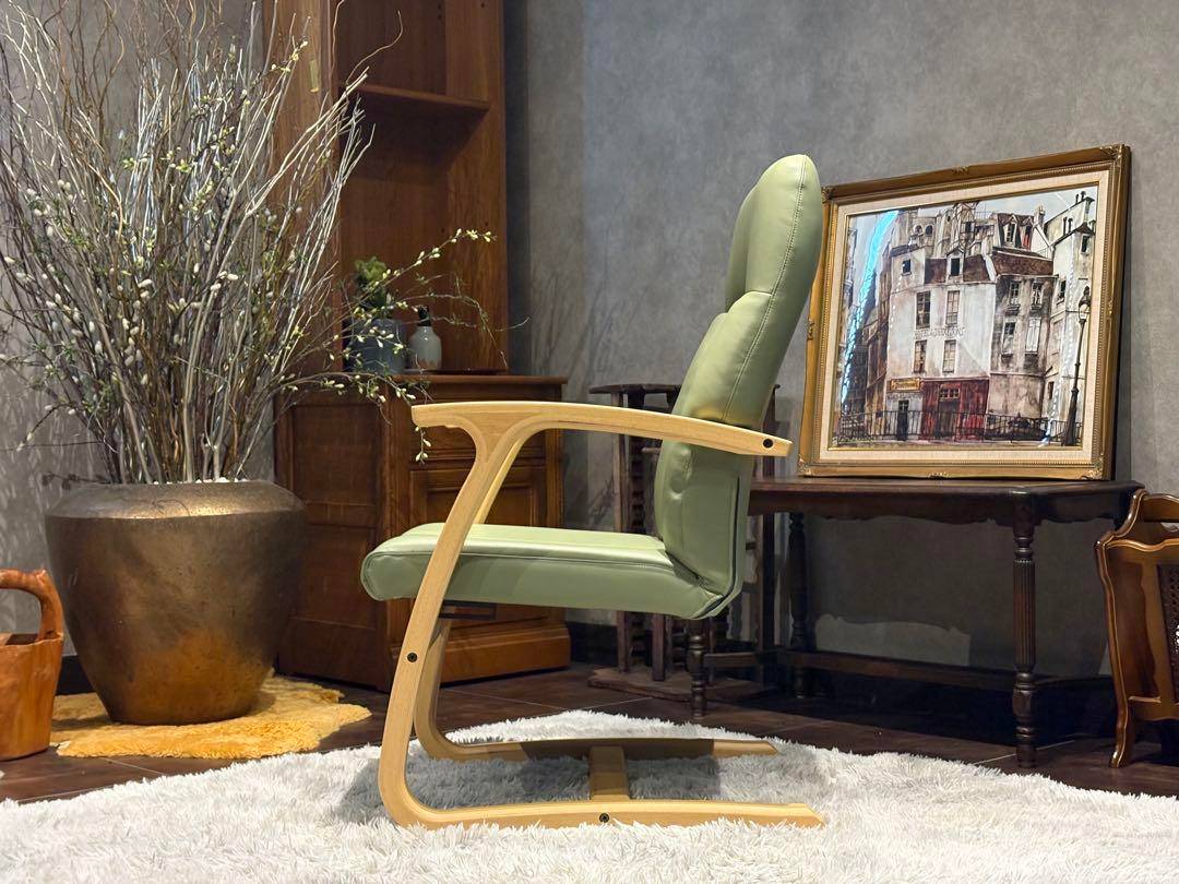 富士ファニチア リクライニングチェア Kos P04480A グリーン YZ