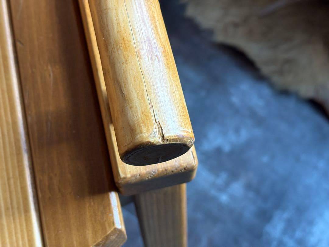 希少　デザイン家具　スポークチェア　木製チェア　個性的　店舗什器　椅子　IK