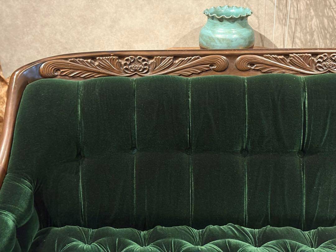 maruni マルニ木工　3人掛けソファ　3Pソファ　リベット　グリーン　GZ