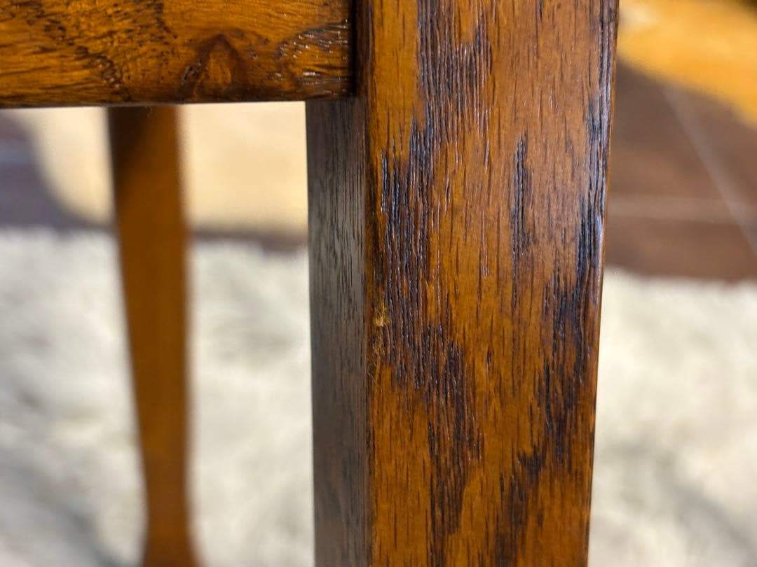 台湾製 オーク材 ダイニングチェア リビングチェア 食卓椅子 合皮レザー nZ