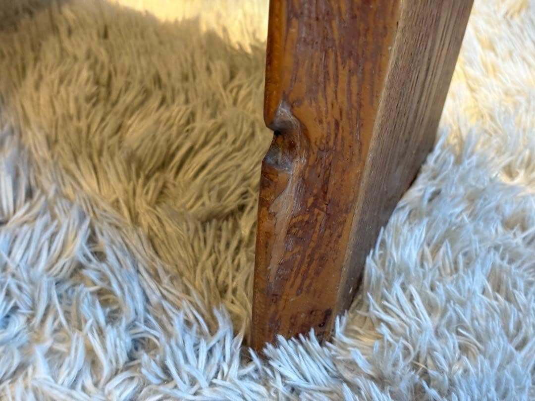 ① 希少　レトロ　無垢材　ヴィンテージ　カフェ　店舗什器　ハイバックチェア　nY