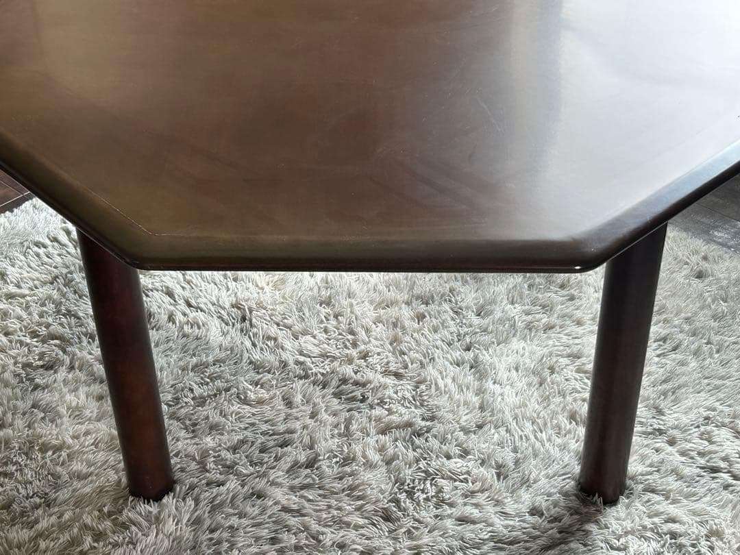 希少品　FUJI FUNITURE フジファニチア　レトロ　八角形テーブル