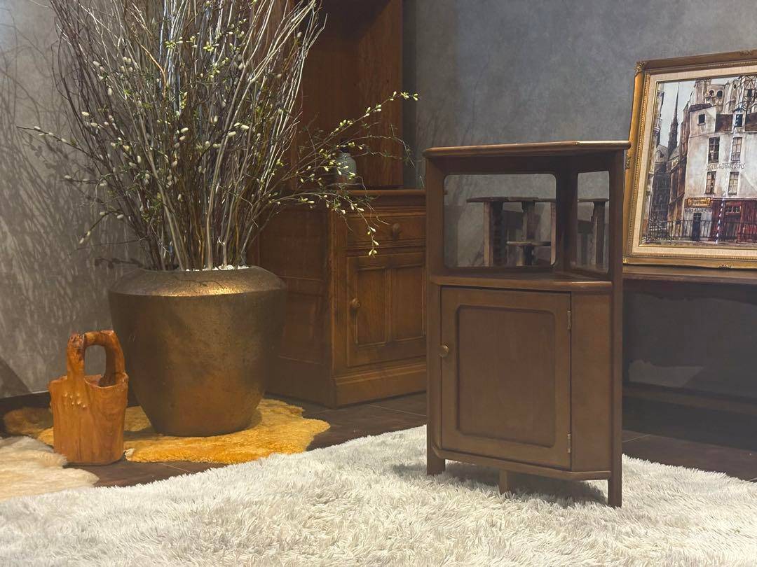 karimoku カリモク　電話台　ファックス台　コーナーキャビネット　IZ