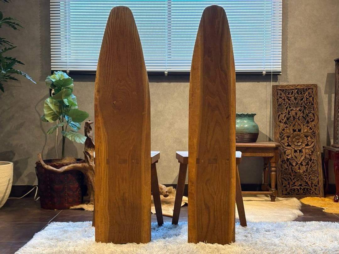 ② 希少　レトロ　無垢材　ヴィンテージ　カフェ　店舗什器　ハイバックチェア　nY