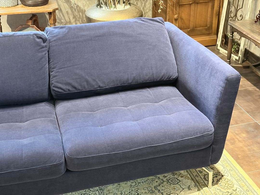 BoConcept　ブルー　2人用　ソファ　ファブリック　モダン　IGZ