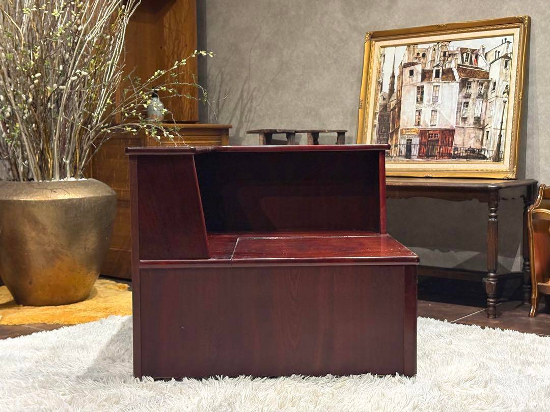 karimoku カリモク　コーナーテーブル　収納　ローズウッド　アンティーク