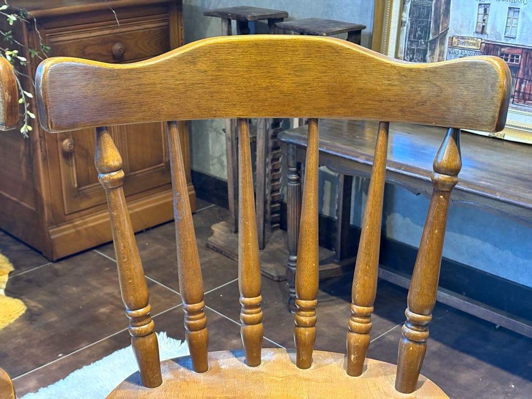 ウィンザーチェア スポークチェア リビングチェア アンティーク ビンテージ nZ