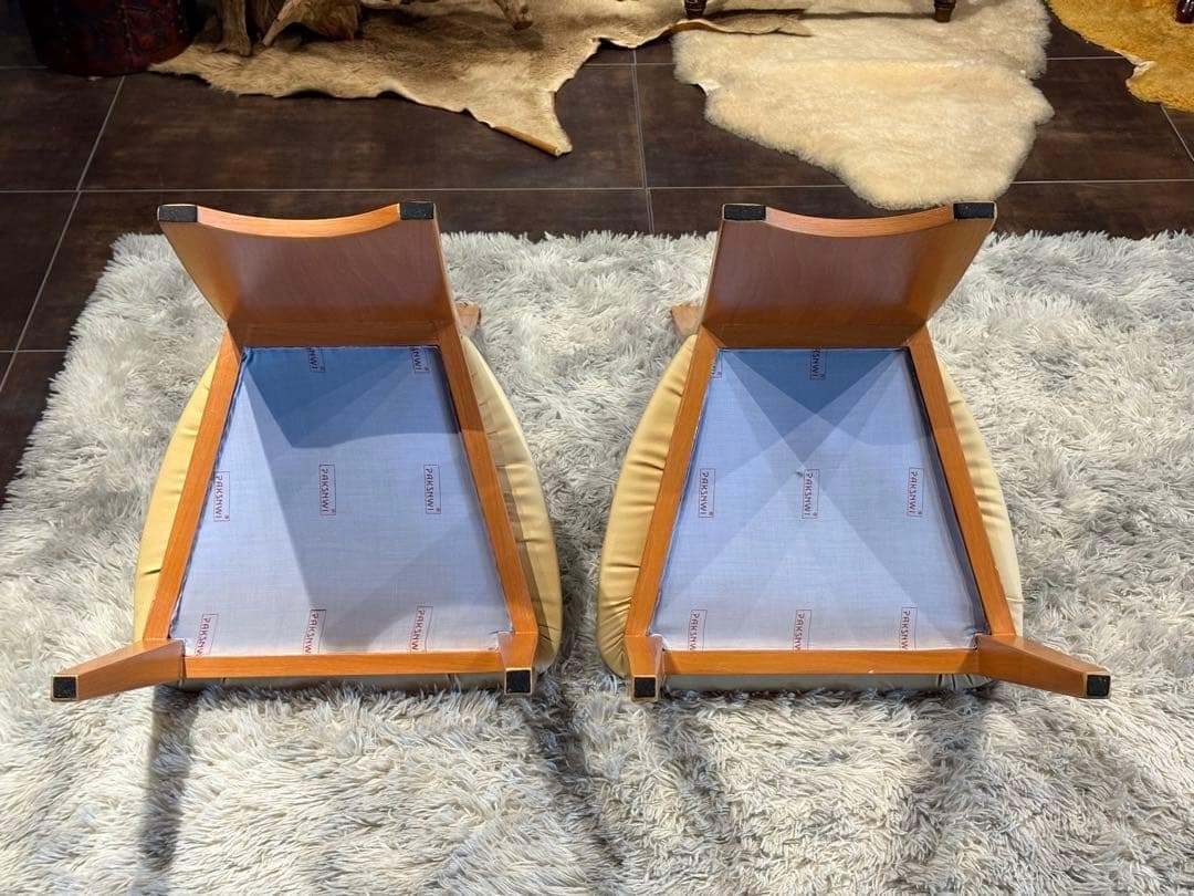 美品　高級家具　チェア　シンプル　モダン　PAKSNWI ハイバックチェア　YZ