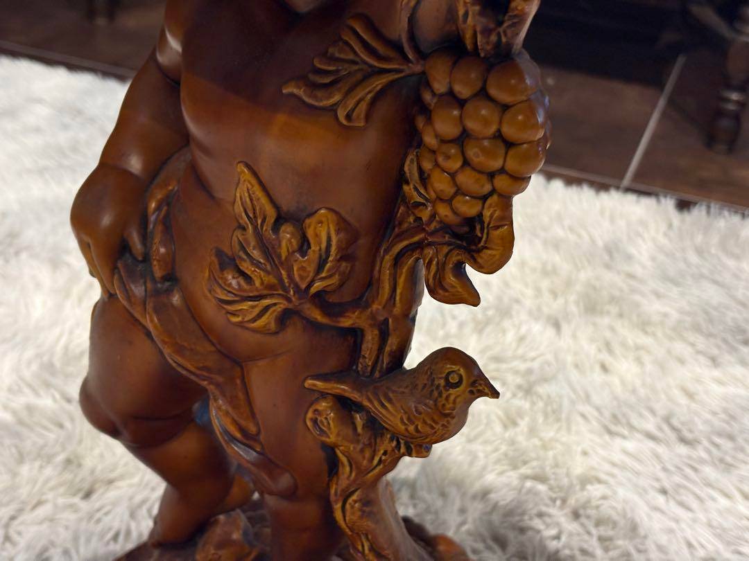 ヨーロピアン　クラシック　木彫　丸テーブル　ラウンドテーブル　アンティーク　YZ