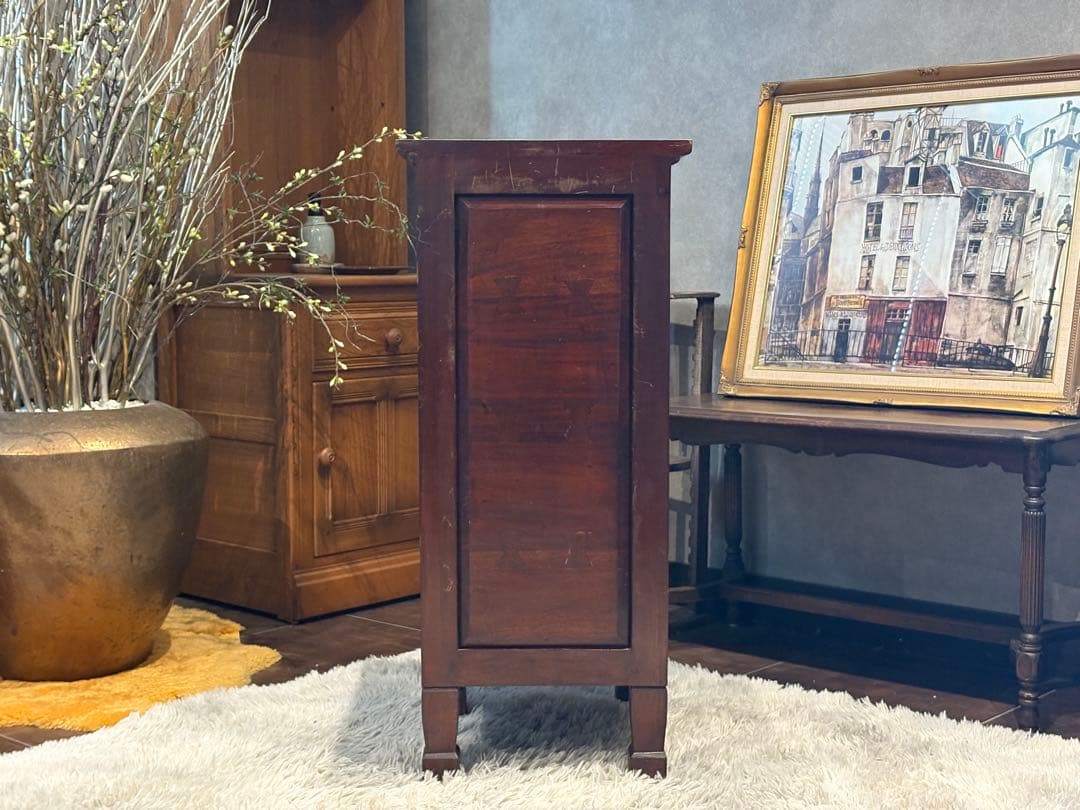 アジアン　コンソール　バンブー　電話台　ファックス台　アンティーク　IZ