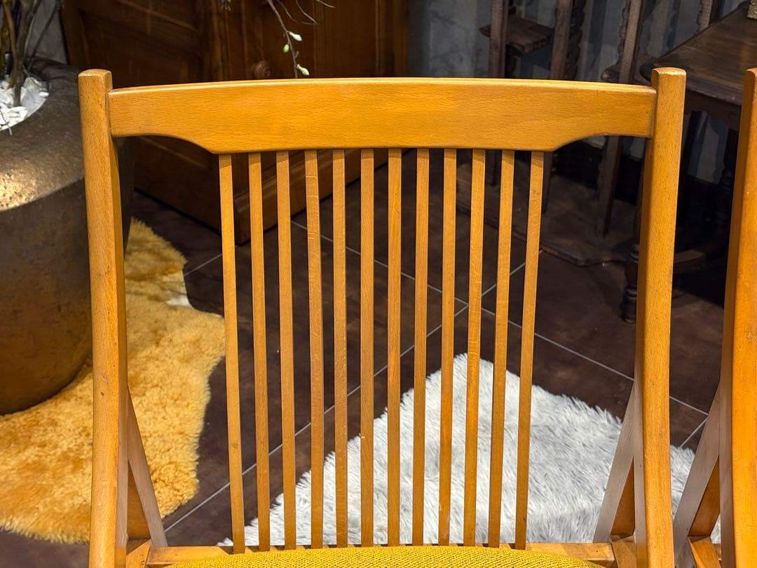 SHIRAKAWA シラカワ　飛騨高山　ダイニングチェア　尾州生地リメイク　nZ