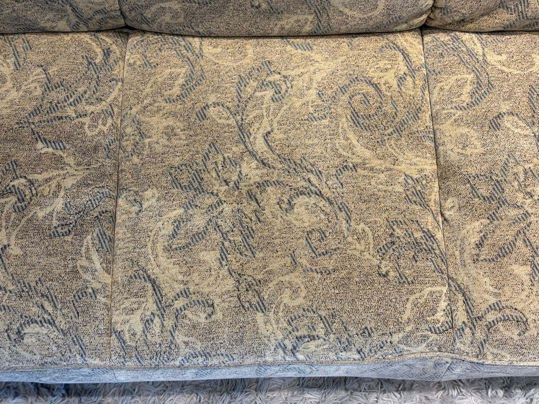 3人掛けソファ 3Pソファ ファブリック生地 アンティーク ビンテージ SZ