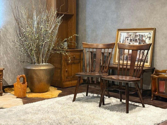 ①KASHIWA 柏木工　ウィンザーチェア　スポークチェア　アンティーク　SY