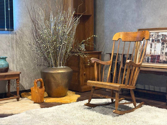 飛騨産業　キツツキマーク　ロッキングチェア　ヴィンテージ　アンティーク　SZ