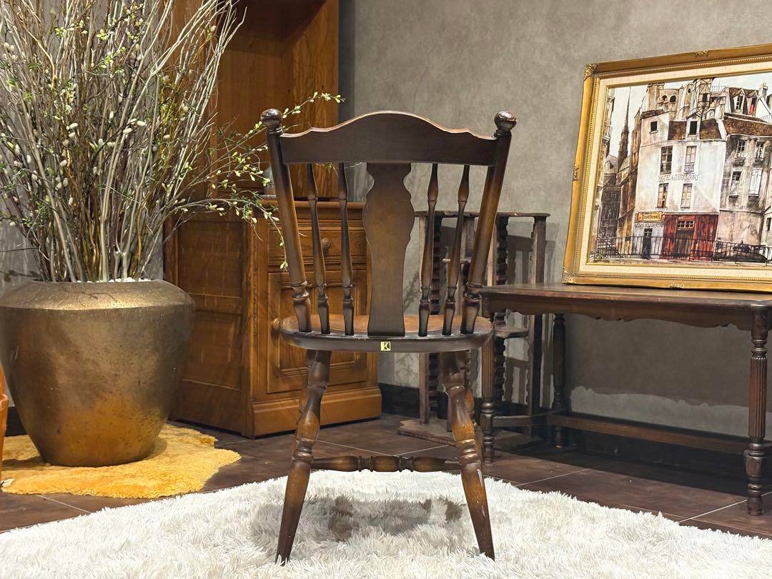 飛騨産業　キツツキ　ウィンザーチェア　スポークチェア　ヴィンテージ　IG