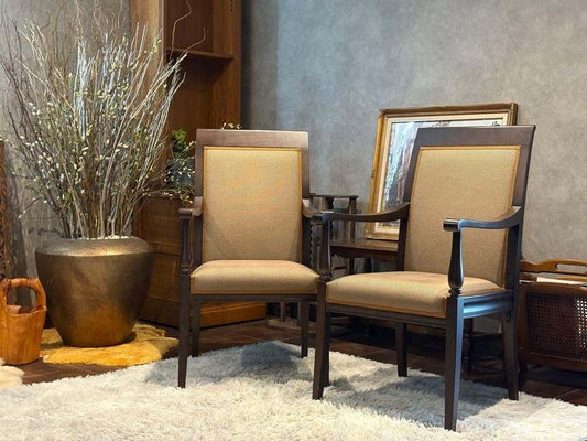 ①ダイニングチェア　アームチェア　アンティーク　ヴィンテージ　ビンテージ　IR