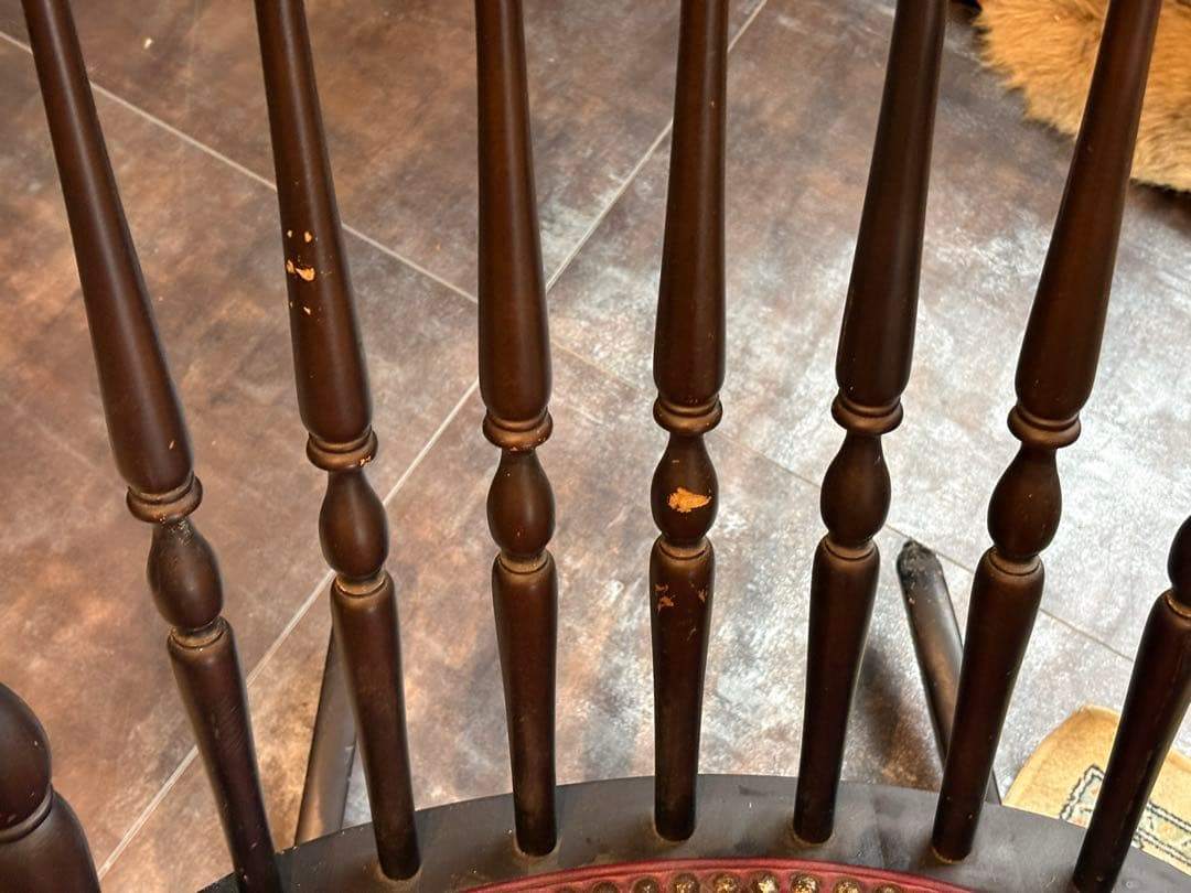 TAIHEI　太平家具　WINDS　ロッキングチェア　リベット打　レザー　nZ